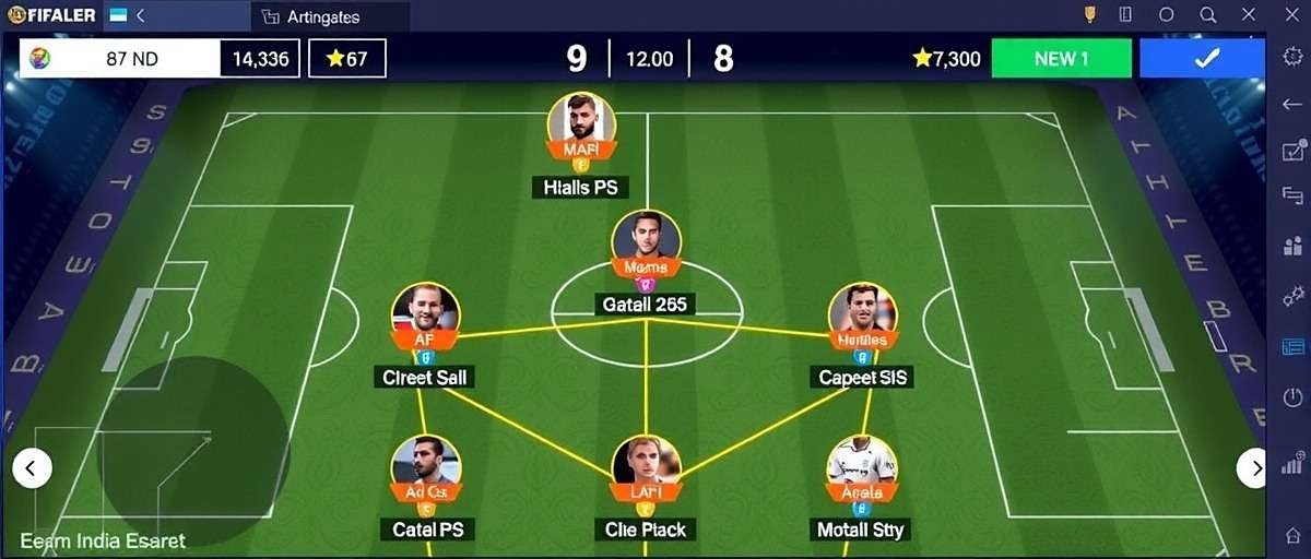 FIFA Mobile Super Strategies gameplay FIFA Mobile Super Strategies gameplay with Indian player interface